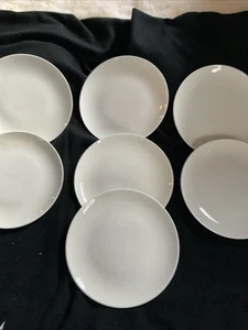 Hotel Collection Dinnerware Coupe Bone China Salad Plate 8", Set of 7, White - Picture 1 of 8