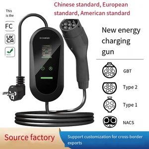 Car EV charger 3.5/7KW 16/32A 220V OLED Temperature electric control anti-theft - Bild 1 von 16