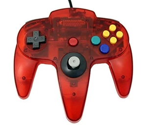 Mars Devices Transparent Red Replacement Controller For N64 Brand New 2Z - Picture 1 of 3