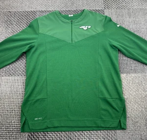 Nike NFL Jets On-Field Pullover XL Grün Dri-FIT Quarter Zip Hogan Issued - Bild 1 von 20
