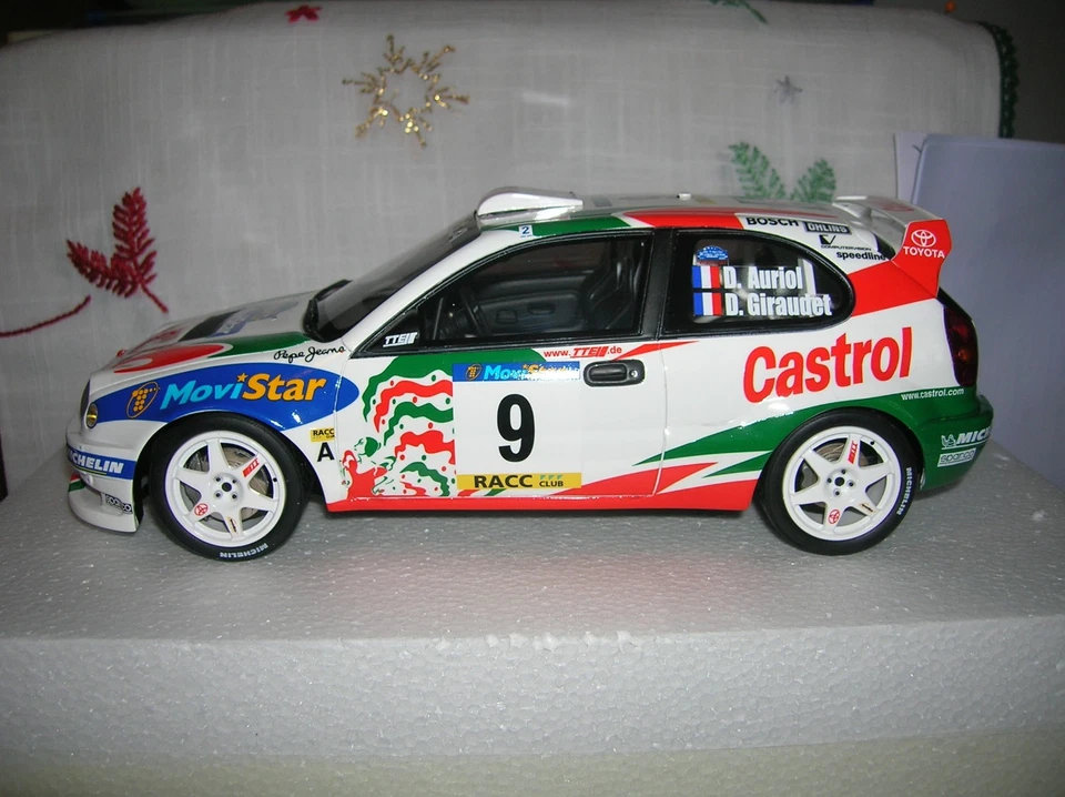 Ottomobile Toyota Corolla WRC #9 Auriol winner Rally Catalunya 1998 1/18 OT1102