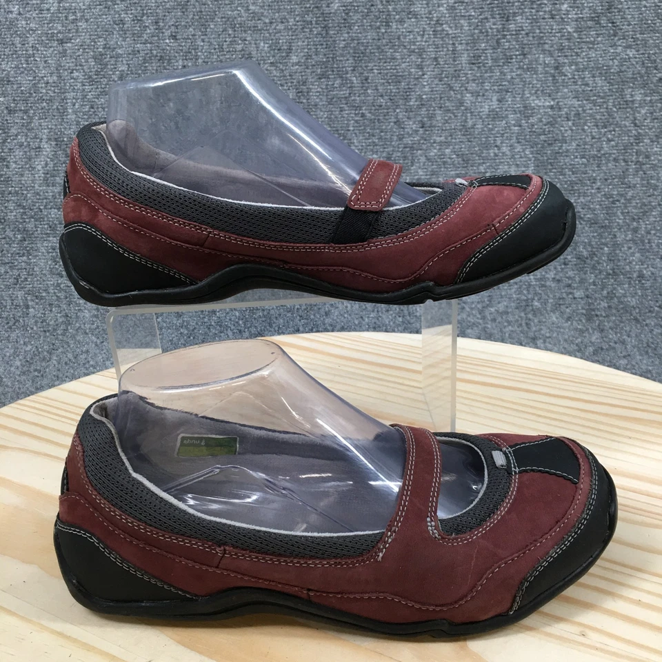 Zapatos Ahnu para mujer 7,5 informales sin cordones cómodos Mary Jane planos 2310MERL borgoña Foto 1 de 4