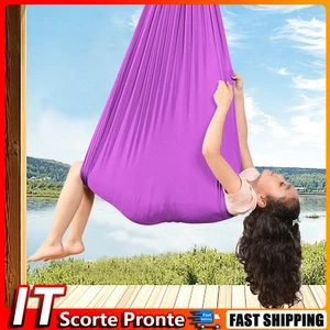 Kids Sensory Swing Calming Compression Therapy Swing Hammock(Purple 280x100cm) - Picture 1 of 9