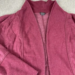 Eddie Bauer Strickjacke Pullover Damen klein burgund offene Fronttaschen Freizeit - Bild 1 von 9