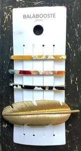 BALABOOSTE (PARIS)  BRAND NEW 3 HAIR BOBBY PINS  AND 1 CLIP FREE SHIPPING! - Picture 1 of 6
