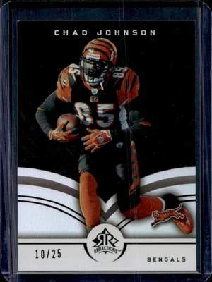 2005 Upper Deck Reflections Chad Johnson Black #10/25 Bengals - Image 1 of 2