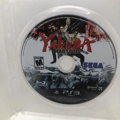 Yakuza: Dead Souls (Sony Playstation 3, PS3) - Solo disco de juego Foto 1 de 2
