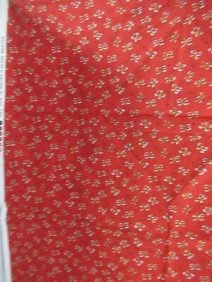 " Welcome Friends"  Bows And Polka Dots  By Fabri-Quilt  Cotton Fabric  1Y13"X44 - Image 1 of 4