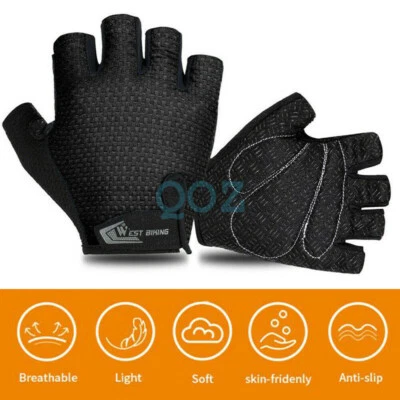 Half Finger Sports Gloves Bicycle Bike Anti-Slip Cycling Gloves MTB Men Women - image 1 of 4