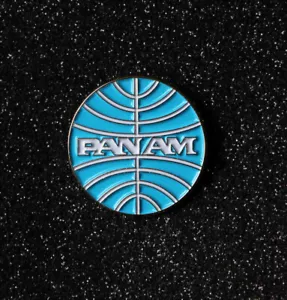 Pin PAN AM Baby blau Logo rund Metall Replik Pin - Bild 1 von 3