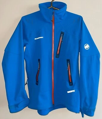 MAMMUT EIGER EXTREME ULTIMATE NORDPFEILER JACKET WINDSTOPPER MENS S CYAN £250RRP - Image 1 of 4