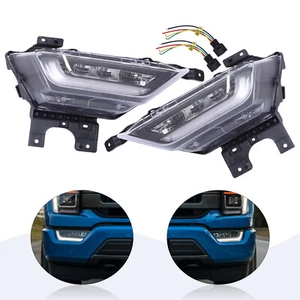 New Pair LED Front Bumper Fog Lights Lamps For Ford F-150 2021 2022 Replacement - Picture 1 of 9