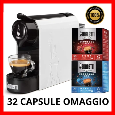macchina macchinetta da caffe espresso BIALETTI GIOIA a cialde + capsule OMAGGIO - Immagine 1 di 4