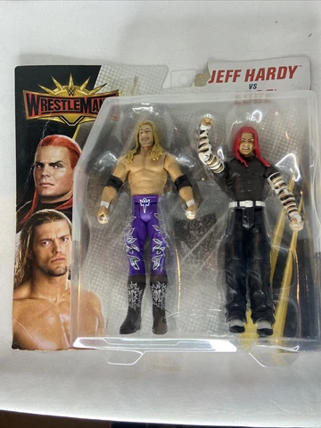 WWE  WRESTLEMANIA BATTLE PACK SERIES EDGE VS JEFF HARDY FIGURES MATTEL-NEW! Cover