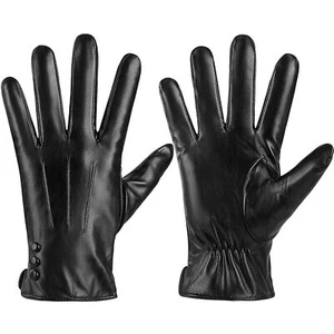 YMYLGDDW Guantes de Invierno de Cuero para Hombres Pantalla Táctil Forro de Lana Cálido Talla L - Imagen 1 de 8