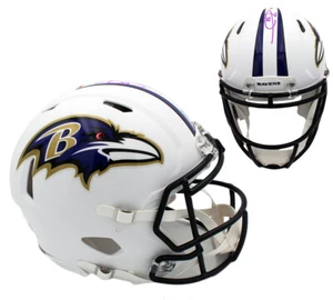Earl Thomas Signed Baltimore Ravens Speed Authentic White Matte NFL Helmet - Picture 1 of 4