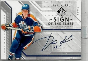 AUTÓGRAFO JARI KURRI 2006-07 SP AUTÉNTICO SIGNO DE LOS TIEMPOS CERTIFICADO SP ~ CORTE - Imagen 1 de 2