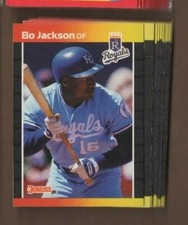 BO JACKSON 1989 DONRUSS Baseball #208 Kansas City ROYALS FB/BB! LEGEND! BO KNOWS