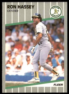 1989 Fleer Ron Hassey #9