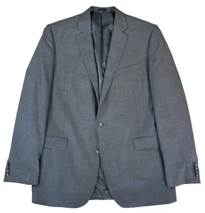 mens gray Stafford hopsack wool blazer jacket sport suit coat classic 48 XL L - Picture 1 of 12