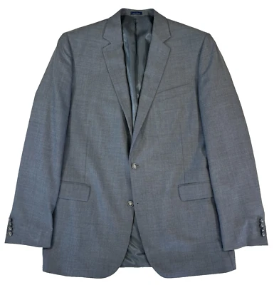 Hombre Gris Stafford Hopsack Lana Blazer Chaqueta Traje Deportivo Abrigo Clásico 48 XL L Foto 1 de 4