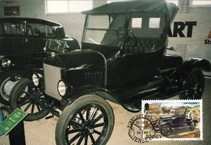 Ford Model T 1926 "Tin Lizzie" Vintage Classic Car Mint FDC Maxi Card 1989 - Picture 1 of 1