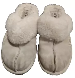 UGG Beige Gr. 1 Damen Suffette II Wildleder Lammfell Pantolette Slipper Hausschuhe - Bild 1 von 5