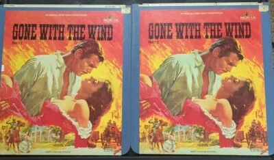 Gone With The Wind CED Videodisc 1985 Disc 1 And 2 UA Home Video Foto 1 de 2