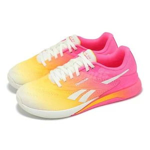 Reebok Nano X5 Chalk Pink Gold Women Cross Training Workout Shoes 100209375 - Picture 1 of 8