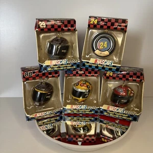 Nascar 2002 Collectable Christmas Ornaments Mini Helmet Set Of 5 - Picture 1 of 1