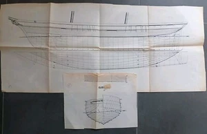 Bauplan Spantenriß Nr.12 Segelschiff 2 Master Gebraucht - Bild 1 von 1
