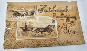 1891 HITCHCOCK MANUFACTURING BUGGY CATALOG ILLUSTRATED - Picture 1 of 7