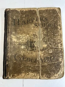 Vintage 19th Century - Harper's School Geography Textbook, Illustrated 1882 - Picture 1 of 18