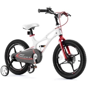 RoyalBaby Space Shuttle 14" Magnesium Alloy Kids Bike w/Training Wheels, White - Picture 1 of 11