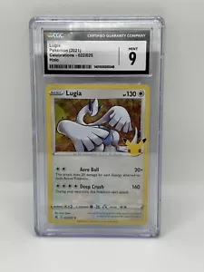 Lugia 2021 Pokemon Celebrations Holo seltene Karte 022/025 CGC 9 (neuwertig) - Bild 1 von 1