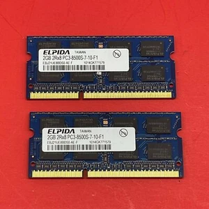 Sony VAIO PCG-71314 Laptop Memory RAM 4GB 2Rx8 DDR3 PC3-8500S EBJ21UE8BDS0-AE-F - Picture 1 of 2