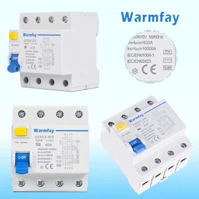 Fehlerstromschutzschalter TypB FI-Schalter Schutzschalter für Solar-PV-Anlagen - Bild 1 von 4