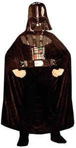 Boy Star Wars DARTH VADER Costume Jumpsuit Cape Chest Box Mask Child Small 4 5 6 - Picture 1 of 1