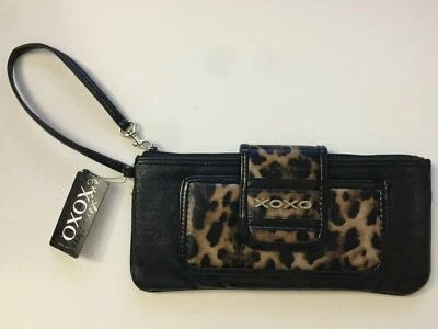 XOXO Cheetah Print Wallet Clutch Bag Purse - Image 1 of 4