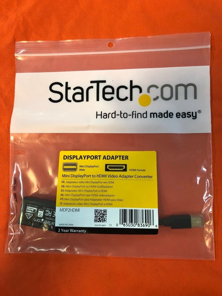 StarTech Mini DisplayPort to HDMI Adapter MDP2HDMI - Image 1 of 1