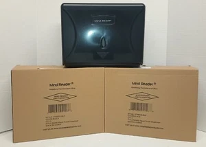 3 Count Mind Reader Paper Towel Dispenser New Open Box Black - Picture 1 of 4