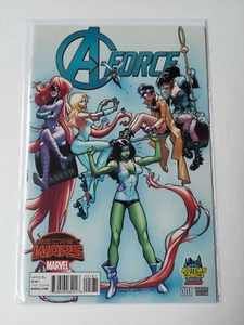 A-FORCE 1 NM (MARVEL 2015) MIDTOWN  VARIANT SINGULARITY & ALL FEMALE AVENGERS 🔑 - Picture 1 of 7
