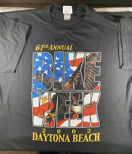 Bike Week 2002 T-Shirt Daytona Beach 61st Annual schwarz XL tolle Grafik - Bild 1 von 7