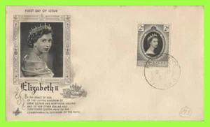 Gilbert & Ellice 1953 QEII Coronation on ArtCraft copertina primo giorno - Foto 1 di 1