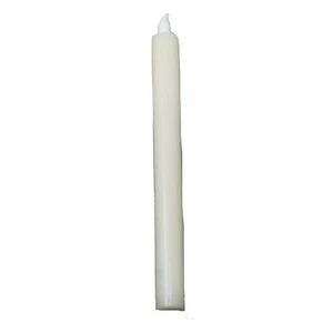 Candela LED In Cera Vera Con Fiamma Mobile Bianco Caldo Circa 25Cm - Foto 1 di 1