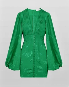 Rat & Boa Dress Size XL AU 14 US 10 Isabella Long Sleeve Green Short BRAND NEW - Picture 1 of 22
