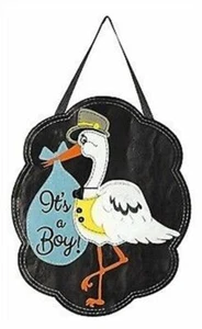 It's a Baby Boy Felt Door Decor 2DHF1054 Evergreen Door Hanger - Picture 1 of 1