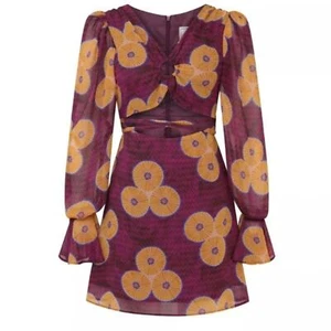Neu mit Etikett Herbst Adeigbo Amelie burgunderrot Kleid 4 - Bild 1 von 13