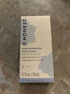 HONEST Beauty Deep Hydration Face Cream 1.7oz. Brand New Sealed Box - Picture 1 of 3