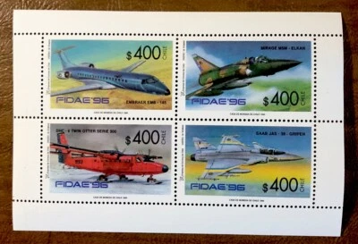 Chile Stamps 1159 Aviation Block Mint Never Hinged 1996 - Image 1 of 3